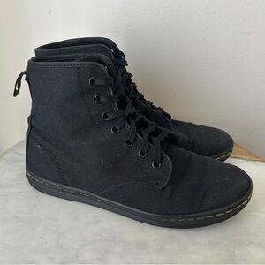 Dr. Martens Alfie Black Canvas Boots Size 9